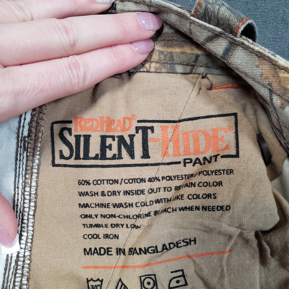 RedHead Cargo Pants Mens 2XL Camo Silent-Hide Realtree Hunting Trousers - Picture 4 of 11